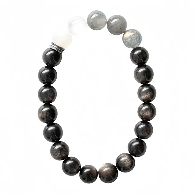 子婳 诸事顺利招财转运小众精致清冷感简约大气百搭手饰#好运 黑曜石 手串 男女同款情侣款