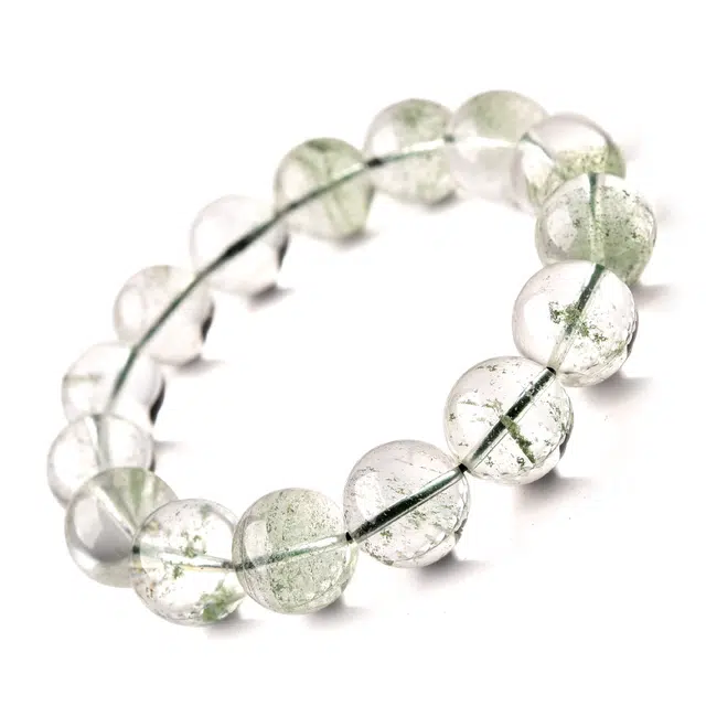 【匠心手作 聚宝盆】 灵菲 高透款精品级绿水晶 新中式招财进宝国风小众设计百搭转运珠 #好运财富礼盒天然 绿幽灵 手串 男女同款情侣款