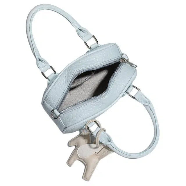 MINLUBAOLUO Classic Boston Bag Ice Blue