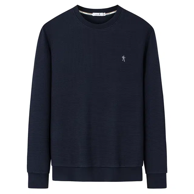 与狼共舞 时尚百搭舒适轻薄华夫格长袖卫衣 男款