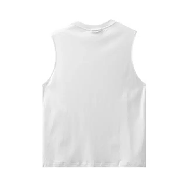 杜克恩 凉感莱赛尔无袖坎肩夏季薄款外穿美式街头跑步运动健身宽松休闲舒适冰丝汗衫 背心 男女同款