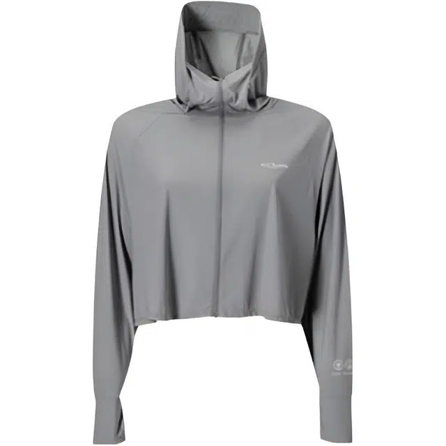 鸿星尔克 女子运动系列 休闲拉链简约连帽纯色舒适百搭 透气防晒防紫外线防晒服 女款