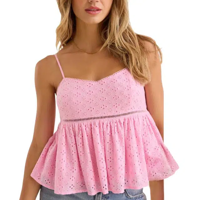 ALTAR'D STATE Sunday Eyelet Babydoll Top