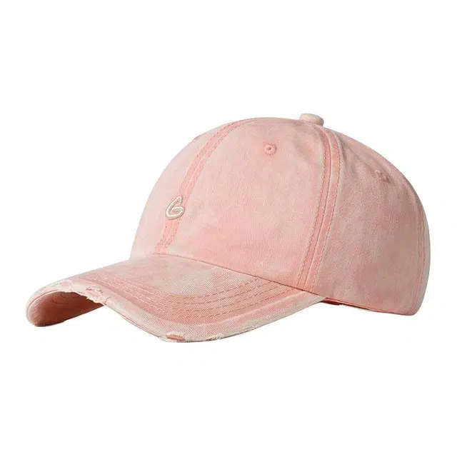 浪莎 磨破做旧风刺绣休闲百搭 棉 鸭舌帽 男女同款情侣款