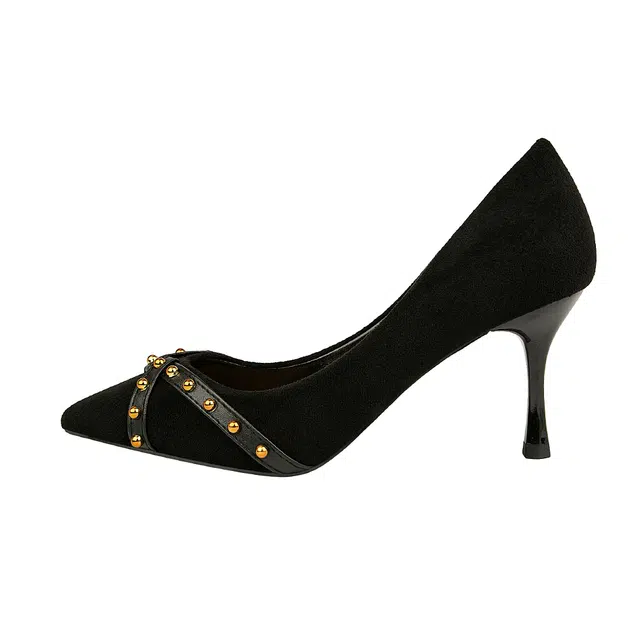 拾伍象 韩版时尚性感 细跟 高跟鞋 女 黑色