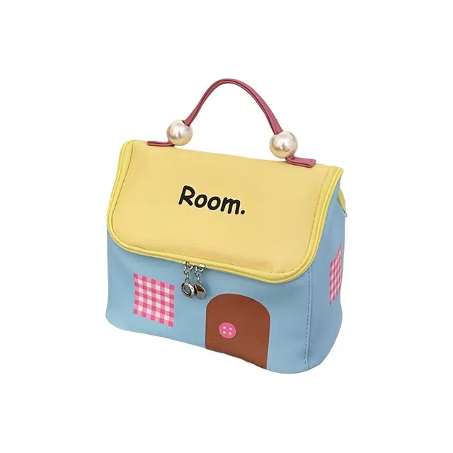 未来枫情 小房子化妆包 高颜值大容量 女便携旅行收纳包 宿舍 多功能手提包