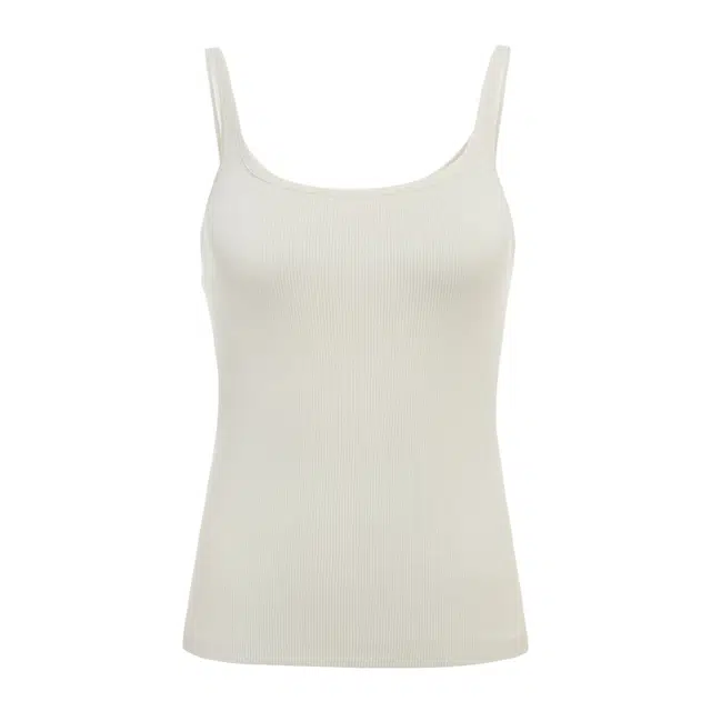 潞优野 胸垫一体式醋酸桑蚕丝百搭修身方领吊带背心 女款