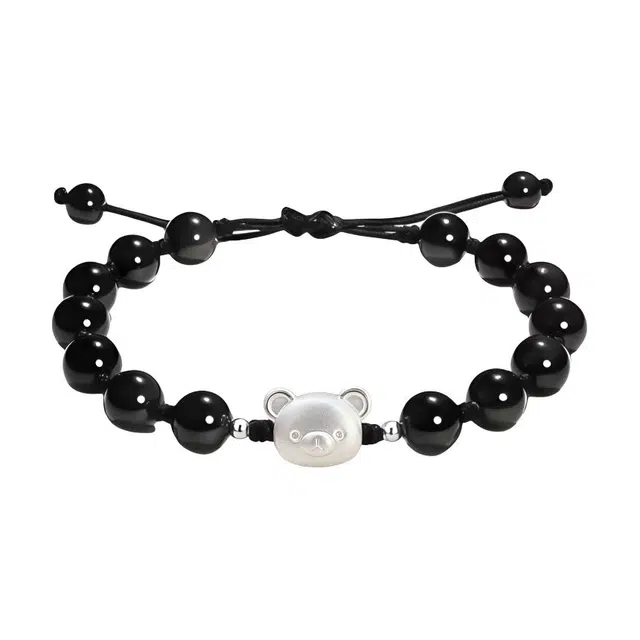 福柚 小众甜美萌趣卡通百搭轻奢新中式国潮国风复古时尚在逃公主 编制 树脂 手链 男女同款情侣款