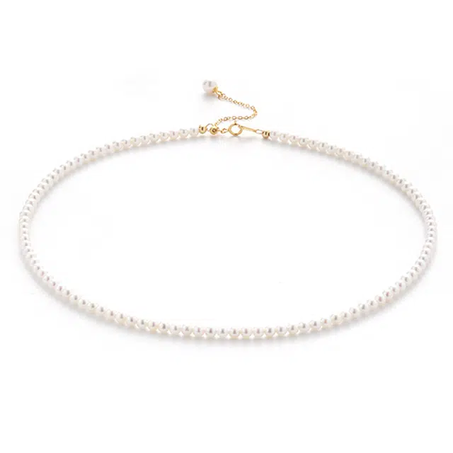 贝诗珠宝 经典妈妈链套装气质珠光宝气母亲三件套精致礼品 淡水珍珠 项链 女款 首饰礼盒可选