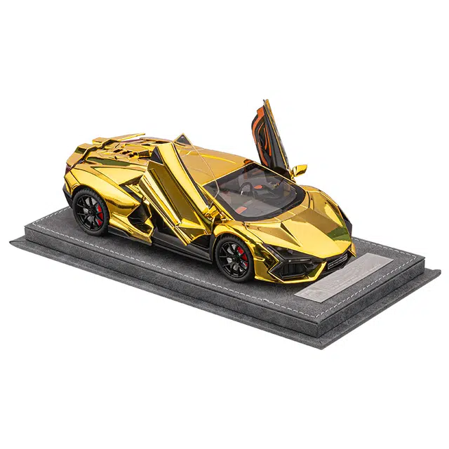 华一 兰博基尼喷雾电镀大牛 跑车赛车合金仿真 高级灰色氛围感展示盒 火车/摩托/汽车模型