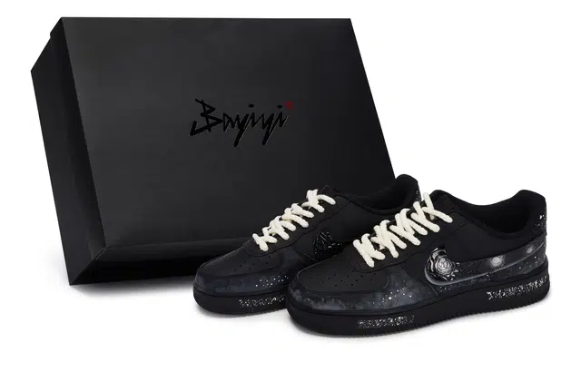 Nike Air Force 1 '07 Low Black White Silver