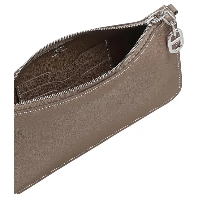 HERMES ZipengoChaine d'Ancre to go Evercolor 18 Etoupe