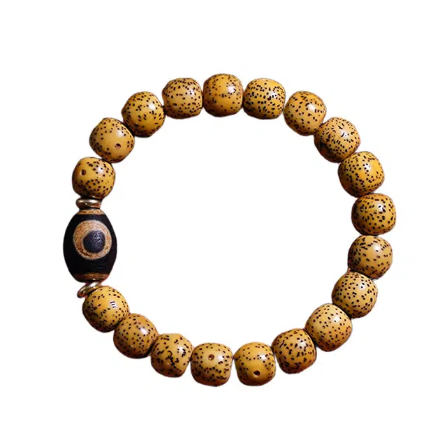 宣华意 【珍藏级】藏式民族风天珠文玩配饰#好运 星月菩提 手串 男女同款情侣款