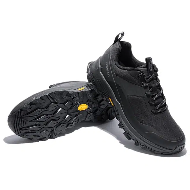 探路者 休闲运动 防滑透气包裹性 低帮 徒步鞋 男款 黑色深灰