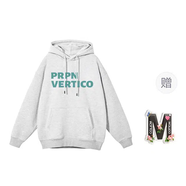 棉购 韩系小清新字母印花潮流时尚休闲百搭重磅卫衣 女款