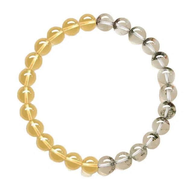 茂琼 财源滚滚 招财转运珠本命年佩戴简约时尚百搭手饰品#好运 黄水晶 手串 女款