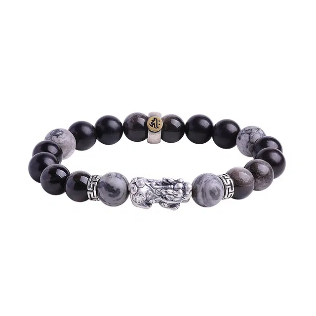 【平安喜乐】 月印百川 十二生肖古风转运八大守护神千手观音设计文玩手把件 好事发生诸事顺遂财源滚滚手饰#好运 黑檀 手串 男女同款情侣款