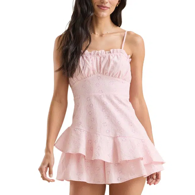 ALTAR'D STATE Vivian Gingham Romper