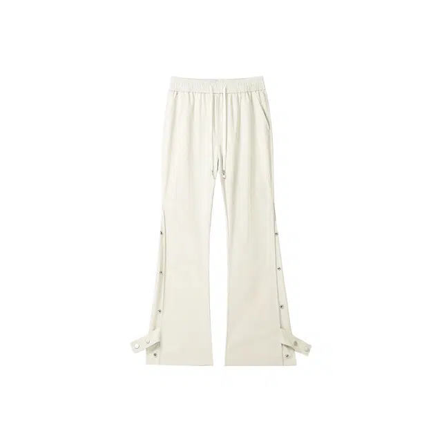 哲源 美式复古高街直筒潮牌百搭宽松舒适微喇休闲裤 男女同款