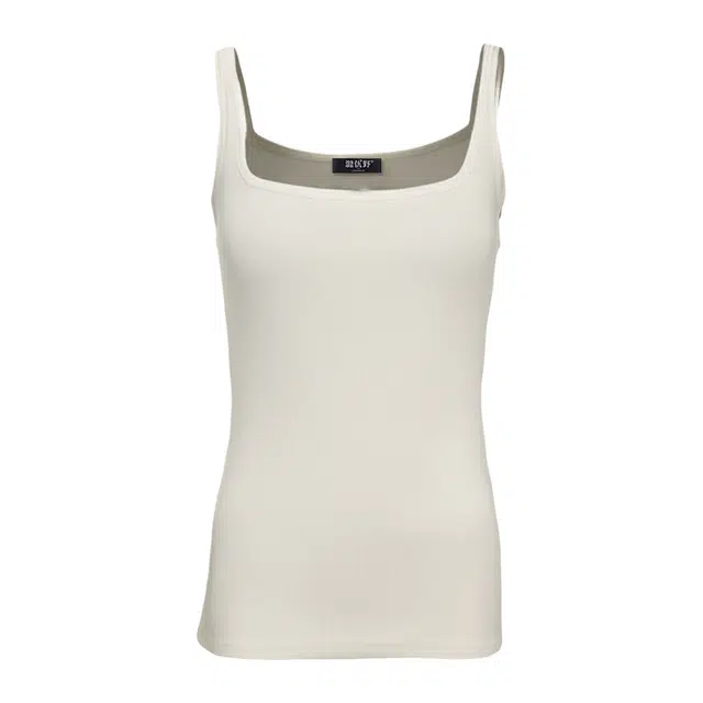 潞优野 醋酸桑蚕丝无缝一体带无痕百搭修身方领吊带背心 女款