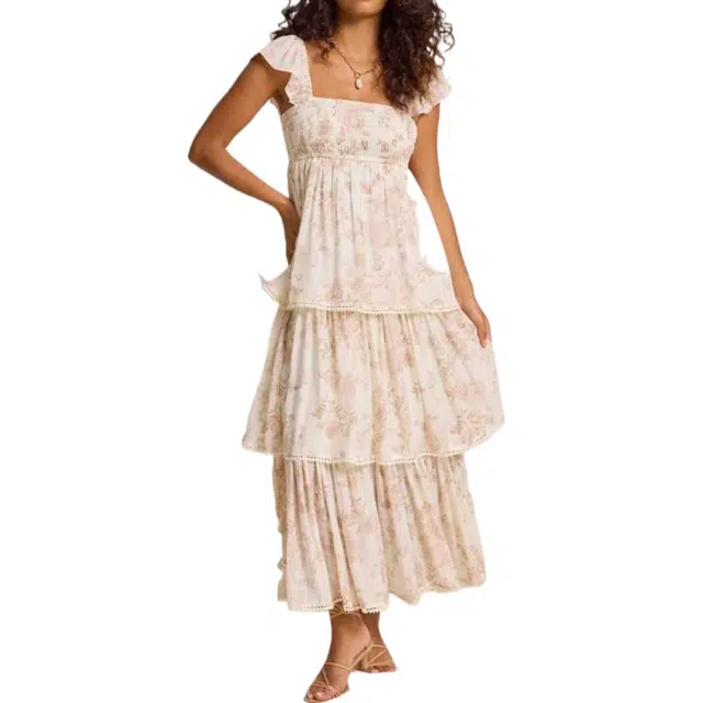 ALTAR'D STATE Melody Floral Maxi Dress