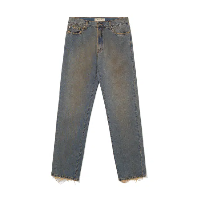 PIET Dirty Straight Leg Denim Trousers