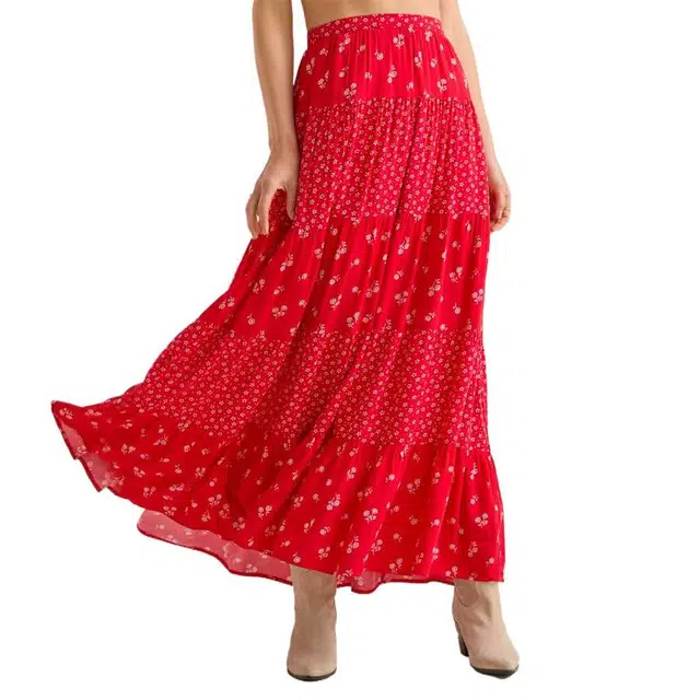 ALTAR'D STATE Maxi Skirt Fleur Floral