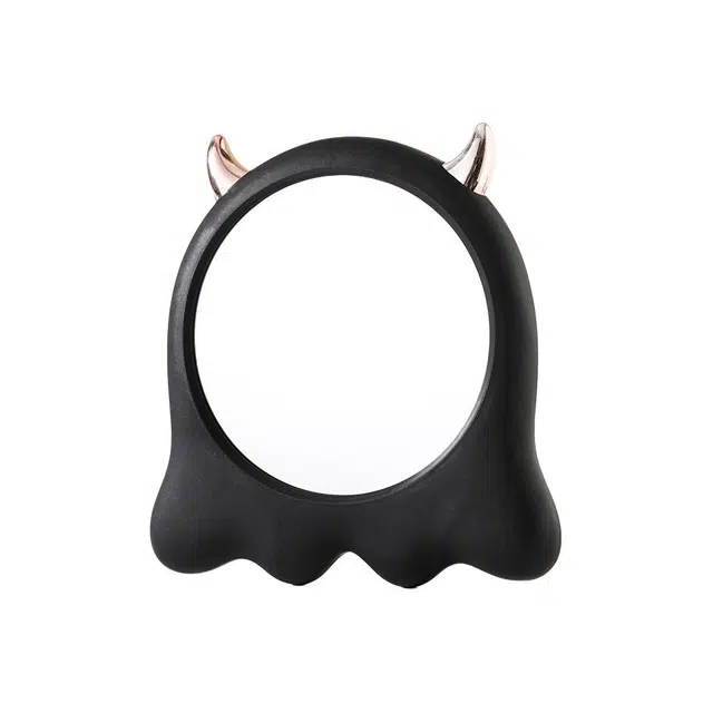 顽顽可爱小恶魔桌面台式化妆镜可挂可立轻奢美妆女生梳妆镜子化妆镜