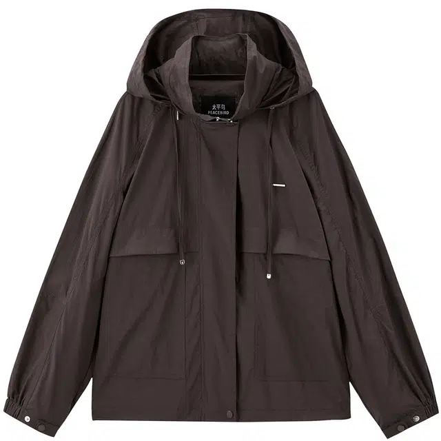 太平鸟 时尚通勤休闲宽松落肩利落外套百搭夹克 女款