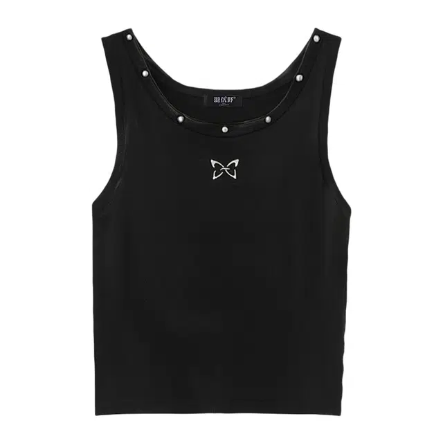 潞优野 美式辣妹工字遮副乳吊带修身内搭外穿宽肩带无袖背心 女款