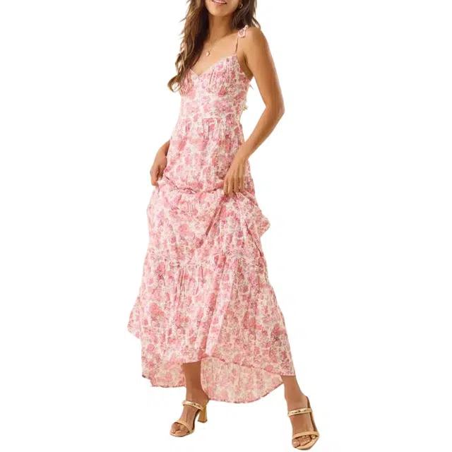 ALTAR'D STATE Sleeveless Floral Maxi Dress