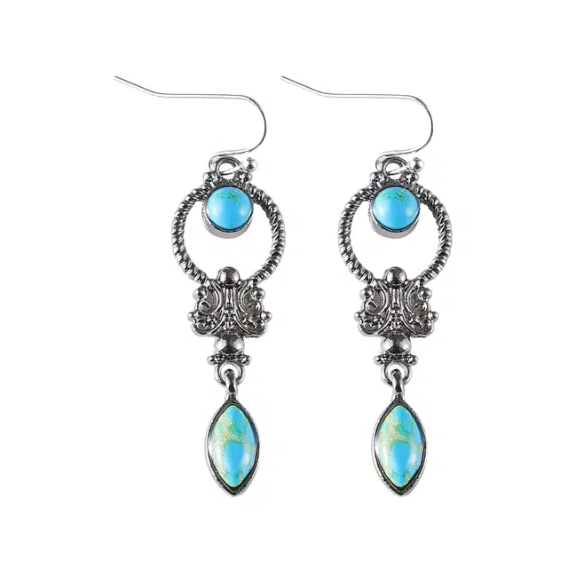 清脆小溪 复古风流苏耳饰 小众欧美创意设计个性百搭气质款 合金 耳环 女款