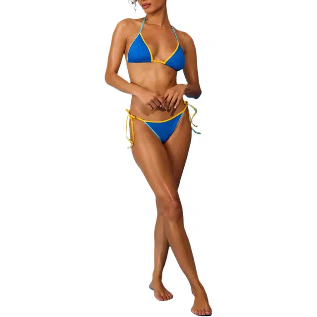 ALTAR'D STATE Aqua Dream Color Block Bottom