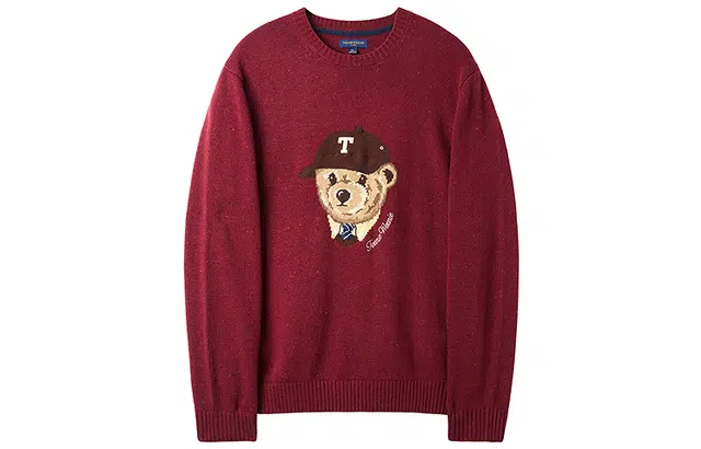 Teenie Weenie Men Bear Embroidered Sweater