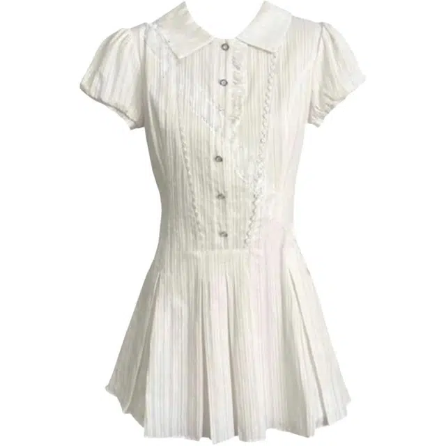 海獭 甜辣设计感通勤短袖连衣裙 女款