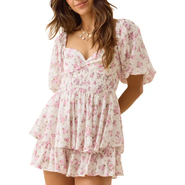 ALTAR'D STATE Phoebe Double Layer Romper