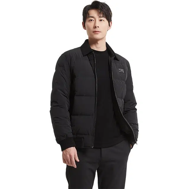 古鲨 短款商务墨绿商务可拆卸轻薄内胆夹克 男款