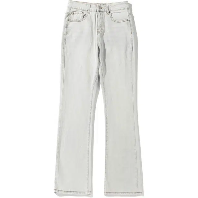 颂希尔 美式复古潮牌做旧水洗宽松潮流百搭阔腿长裤牛仔裤 男女同款