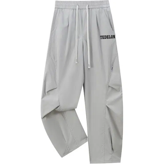 太子龍  潮流垂坠感西装裤直筒时尚百搭纯色青少年宽松舒适休闲裤 男款