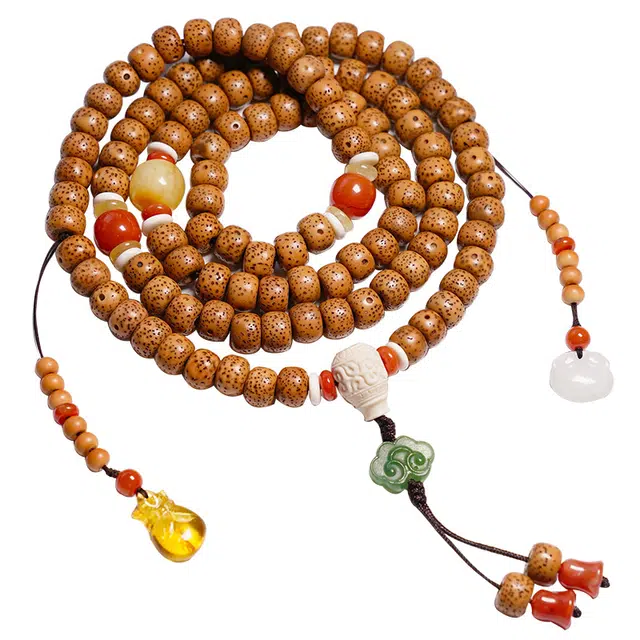 宣华意 国潮时尚复古高级感  财源广进 平安顺遂 代代富贵#好运 星月菩提 手串 男女同款情侣款