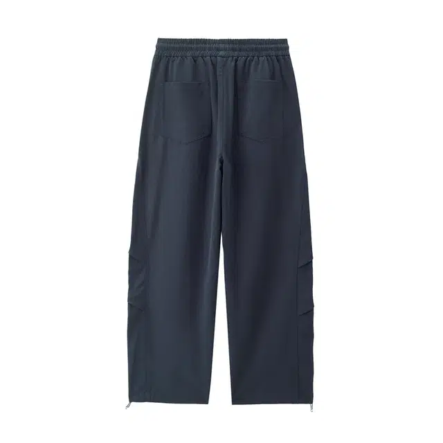 佐丹奴 收褶可束脚抽绳松紧腰梭织伞兵裤休闲裤 男款