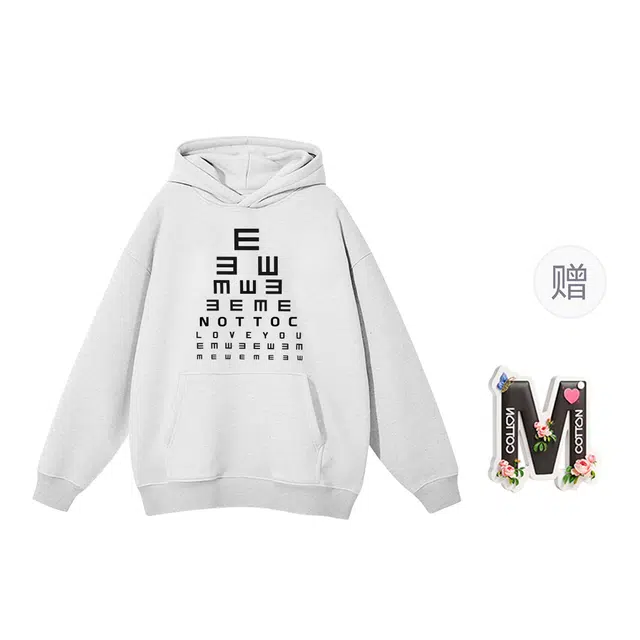 棉购 美式连帽简约宽松重磅卫衣 男女同款