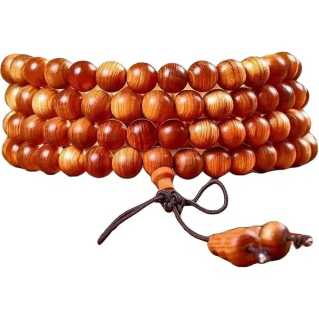 优奕芳 中式 多圈 高油文玩 佛珠念珠 上岸盘玩珠串 诸事顺遂八方来财#好运 崖柏 木作手串 男女同款情侣款