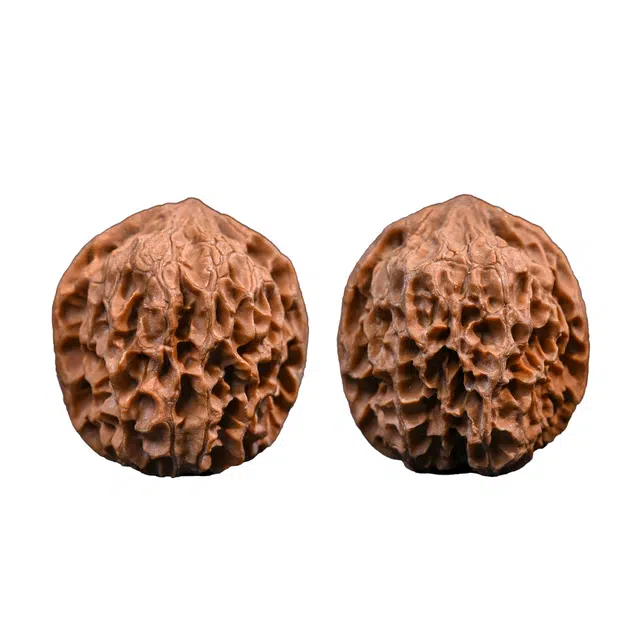 素于 八方来财招财纳福精品原色牡丹把玩国潮新中式随身附带盘玩轻奢高级解压#好运 文玩核桃 把件 男女同款情侣款