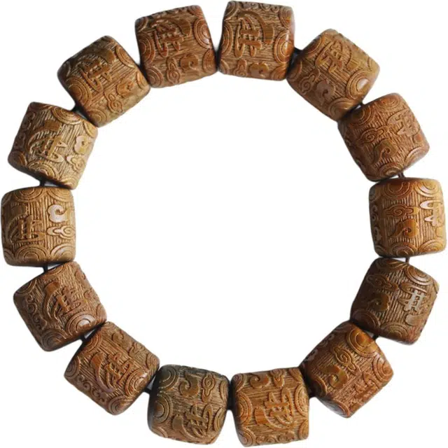 得笙陌 佛在我心 新中式国潮#好运 绿檀 手串 男女同款情侣款