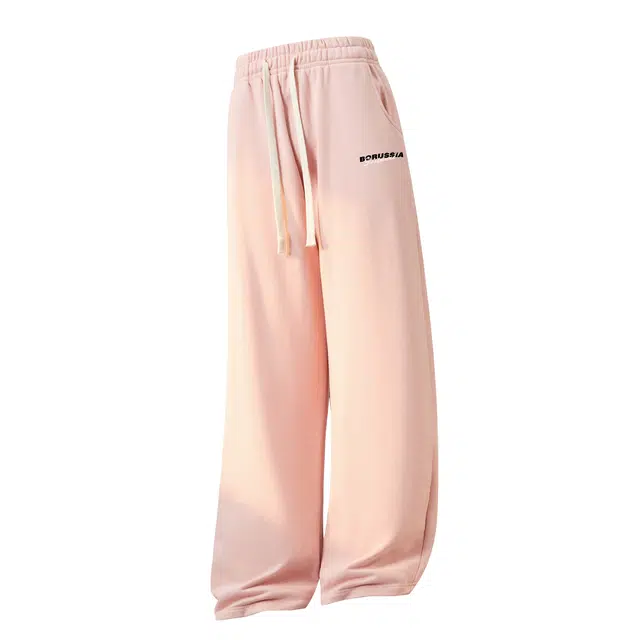 普鲁士多特蒙德 日系百搭潮牌舒适个性学院风夏季潮流长裤宽松运动直筒阔腿休闲裤 男女同款