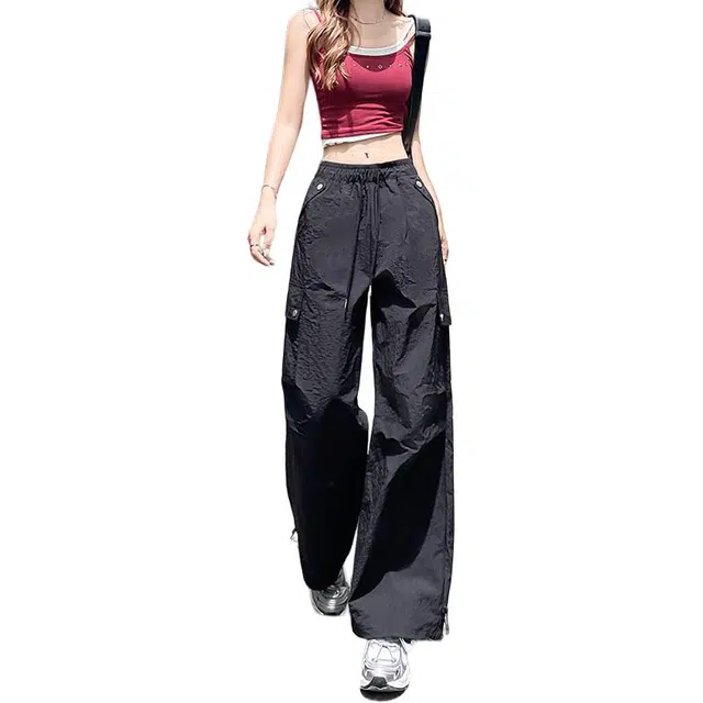 如续 通勤简约高腰运动时尚百搭舒适休闲裤 女款