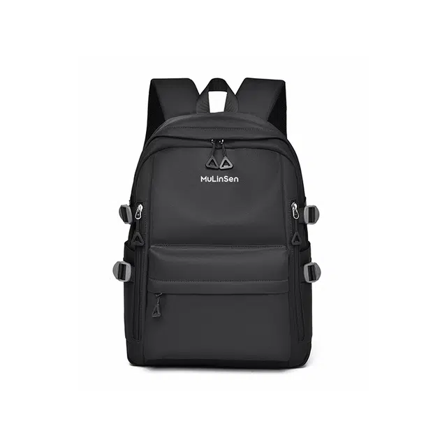 木林森 简约大容量通勤 尼龙 双肩包 男女同款情侣款 黑色/灰色/米白色/卡其色/粉色