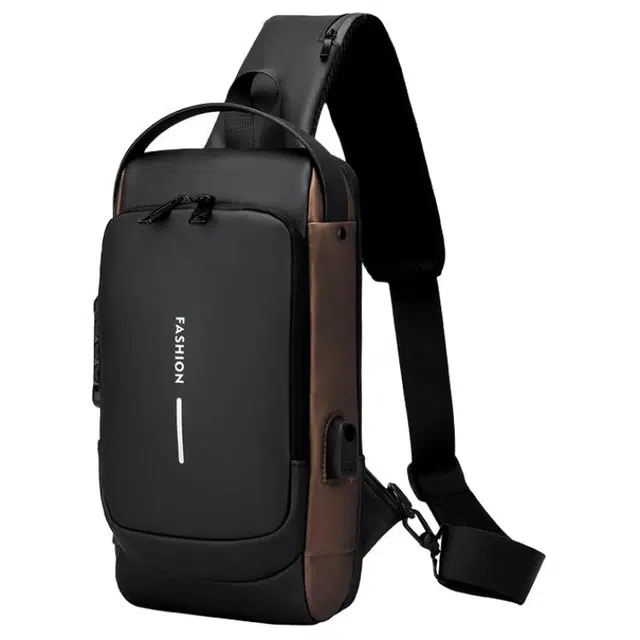 老人头 休闲机能男士单肩包商务潮流通勤 新型纳米 斜挎包 常规 男款 多色