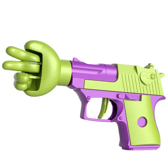 朵喵呦 公平猜拳枪剪刀石头布 创意解压整蛊 枪型玩具